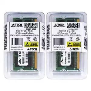 8GB KIT 2 x 4GB HP Compaq ProBook 6540b 6550b 6555b 6560b 6565b Ram Memory - Picture 1 of 1