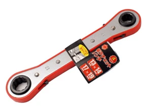 4-in-1 Reversible Ratchet Flat Ring Spanner Wrench Ratcheting Size Option:6-19mm - Bild 1 von 5