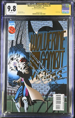 WOLVERINE GAMBIT VICTIMS #1 (1995) - CGC GRADE 9.8 - GOIL FOIL SIGNED JEPH LOEB - Image 1 of 2