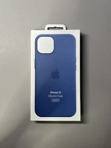 Apple Coque en Silicone avec MagSafe pour iPhone 15 - Bleu - Photo 1/5