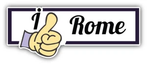 Adesivo decalcomania paraurti auto slogan viaggio I Like Rome - ''TAGLIE'' - Foto 1 di 1