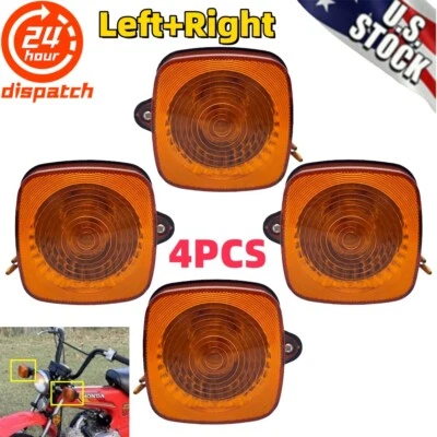 Luz indicadora de señal de giro para Honda CT70 C70 CB125S XL80S 1980 12V 4PC Foto 1 de 4