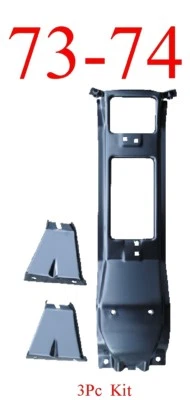73 74 Kit de montaje de soporte de parrilla central y exterior Chevy 3 piezas 0850-070 Foto 1 de 4