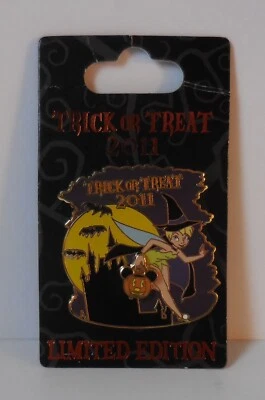 Prendedor Disney DLR Truco o trato 2011 Campanilla como una bruja prendedor LE2000 Foto 1 de 2