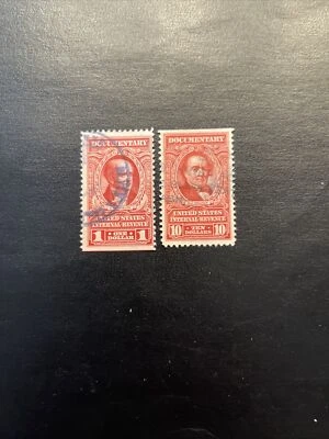 US Scott #R667,R677cc…  $1 & $10..Documentary Used Ng - Image 1 of 2