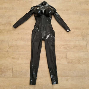 Big Boobs / Torpedo Tits Damen Latex Catsuit Gr. XS schwarz - Bild 1 von 3