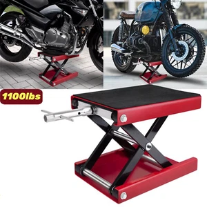 500KG Motorbike Motorcycle Table Bench Workshop Scissor Lift Jack Stand Paddock - Picture 1 of 12