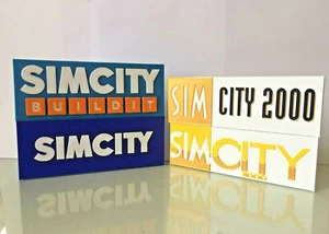  SimCity 2000 3000 Built It Sim City Videospiel Sammlerstück Anzeige Textständer - Bild 1 von 5