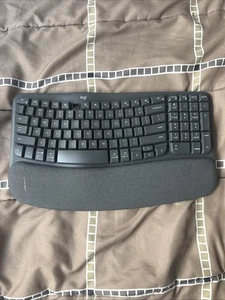 Logitech Wave Keys Wireless Ergonomic Keyboard - Read Description - Picture 1 of 10