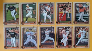 2025 Topps Chrome Baseball Team Set 10 Cards Baltimore Orioles Gunnar Henderson - Picture 1 of 4