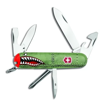 Victorinox Swiss Army OD GREEN SHARKS MOUTH TINKER Knife Knives Multi Tool - Image 1 of 2
