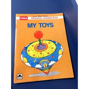 Vintage Playskool MY TOYS Coloring Book Unused Golden Books Oversized 1989 - Imagen 1 de 21