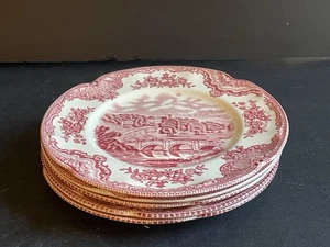 Johnson Brothers OLD BRITAIN CASTLES Pink 6 1/4”  Bread  Plates Set of 4 - Picture 1 of 5