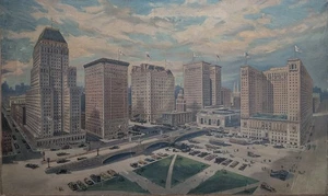 The Meyercord Company Chicago New York Oil Painting Vintage Advertising 1919 - Picture 1 of 6