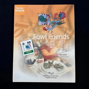 Fowl Friends Embroidery Designs Card #B1009 for Deco Brother Baby Lock White - Picture 1 of 9