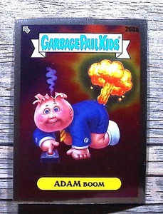 Cubo de basura cromado Topps 2024 niños serie original 7 #260a Adam Boom - Imagen 1 de 2
