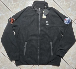 Chaqueta Edmonton Oilers OVO x NHL Negra Microfleece Cuello Simulado Cremallera Completa XL $168 - Imagen 1 de 14