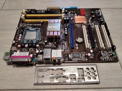 MOTHERBOARD ASUS P5KPL-1600 INTEL SOCKET 775 + INTEL PENTIUM E5200 DUAL CORE ATX - Immagine 1 di 4