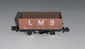 Graham Farish (2101) 7 Plank Open Wagon '313154' in LMS Brown Livery - Picture 1 of 2