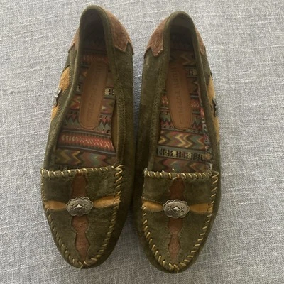 Hush Puppies Mujer Multicolor, Gamuza-Cuero -Mocasines-Zapatos-Talla-6 Foto 1 de 4