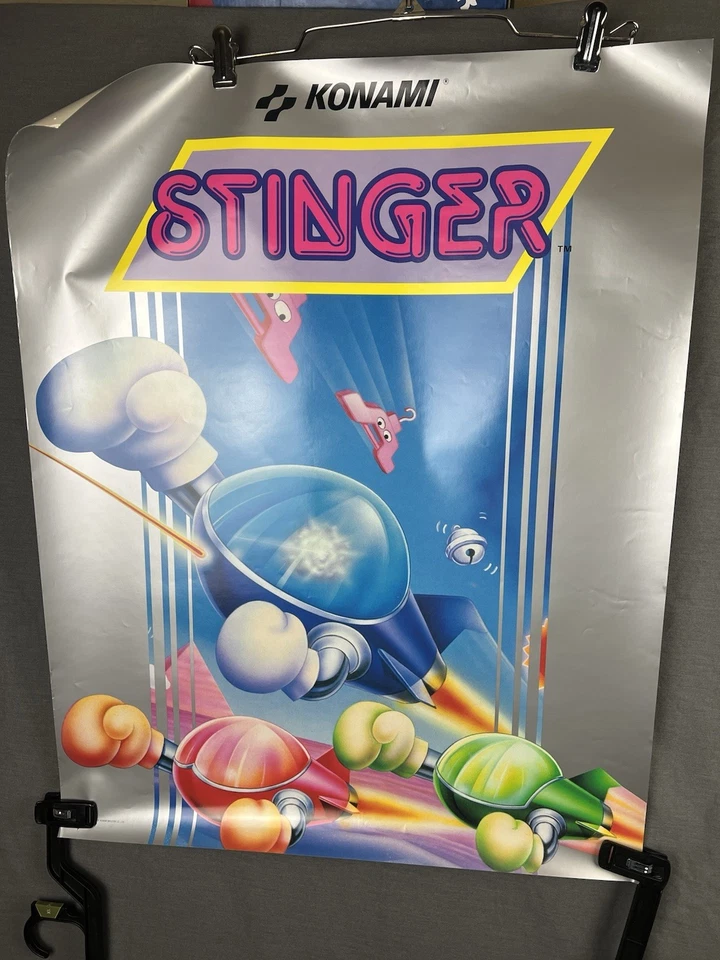 Original Nintendo 1987 Stinger Konami Poster - 28x22 Vintage NES Promo Art  - Image 1 of 4