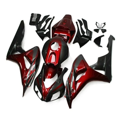 Kit de carenado gris rojo oscuro para Honda CBR1000RR 2006 2007 ABS carenados carrocería Foto 1 de 4