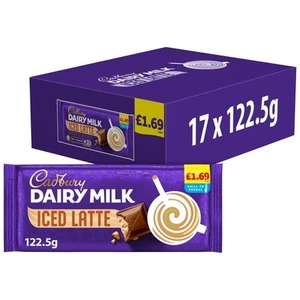 Cadbury Dairy Milk Iced Latte Chocolate Bar 17 X 122.5g Coffee Limited Edition - Picture 1 of 1