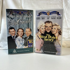 The West Point Story (1950) & High Society (1956) VHS PAL Hollywood Musicals - Picture 1 of 11