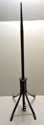 ANTIGUA INUSUAL UNIVERSAL CAÑA CORTA Y SOPORTE PARARRAYOS BOLA VELETA Foto 1 de 4