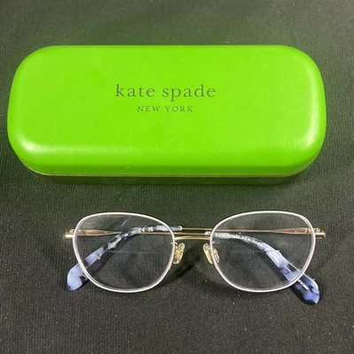 Очки женские Kate Spade KSP сиреневые титановые золотистые подлинные с чехлом - Изображение 1 из 4