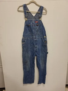 Dickies Denim Latzhose Herren 34x30 blau Jeans Workwear Carpenter Hose - Bild 1 von 18