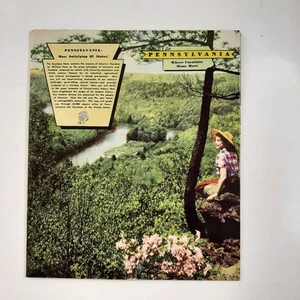 MBH107 Vtg PENNSYLVANIA DEPARTMENT OF COMMERCE HISTORICAL AND PICTORIAL MAP - Bild 1 von 5