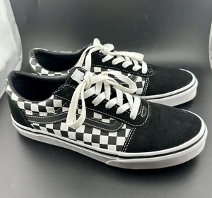 Vans Ward 500714 Zapatos de Skate de Lona Gamuza a Cuadros Blanco y Negro Juvenil Talla 6 - Imagen 1 de 20