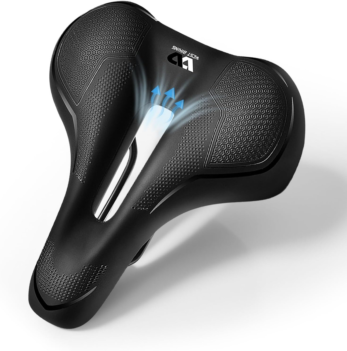 Sella Bici Confortevole Ergonomica Memory Foam - Universale Uomo/Donna, Traspirante, Impermeabile, Per MTB E Città