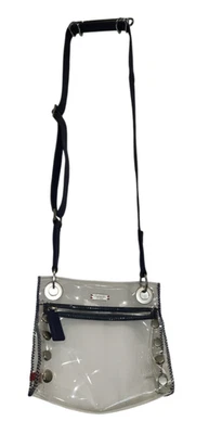 Bolso Bandolera HAMMITT Transparente AZUL PLATA Pequeño Aprobado por Estadio Foto 1 de 4