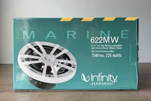 NEW INFINITY 622MW 6-1/2" 2-Way Marine Speakers WHITE - (1 PAIR) - Picture 1 of 2
