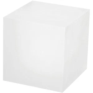 Plymor Frosted Acrylic Square Display Block, 4" H x 4" W x 4" D - Picture 1 of 1