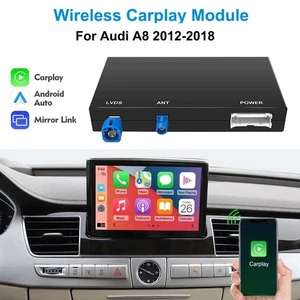 For Audi A8 2012-2018 with Mirror Link Interface Wireless CarPlay Android Auto - Bild 1 von 10