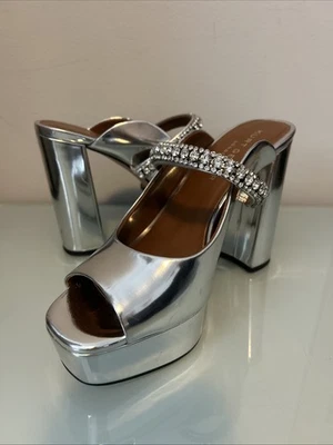 Mula Kurt Geiger Duke Plataforma Peep Toe Talla 9.5 Foto 1 de 4