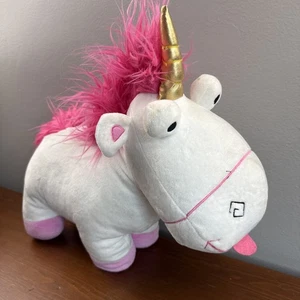 Universal Studios Despicable Me FLUFFY Agnes' Einhorn weiß rosa 16 Zoll Plüsch - Bild 1 von 12