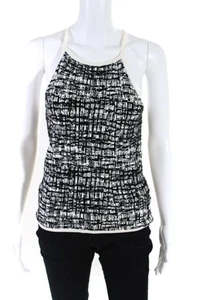 Ramy Brook Women's Halter Neck Spaghetti Straps Tank Top Black Size S - Picture 1 of 5