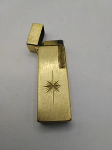 Vintage Zaima Chanty Butane Lighter Vintage 80’s Gold In Color - Picture 1 of 4