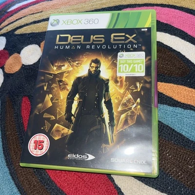 DEUS EX HUMAN REVOLUTION XBOX 360 BRAND NEW Sealed game sticker  - Image 1 of 4