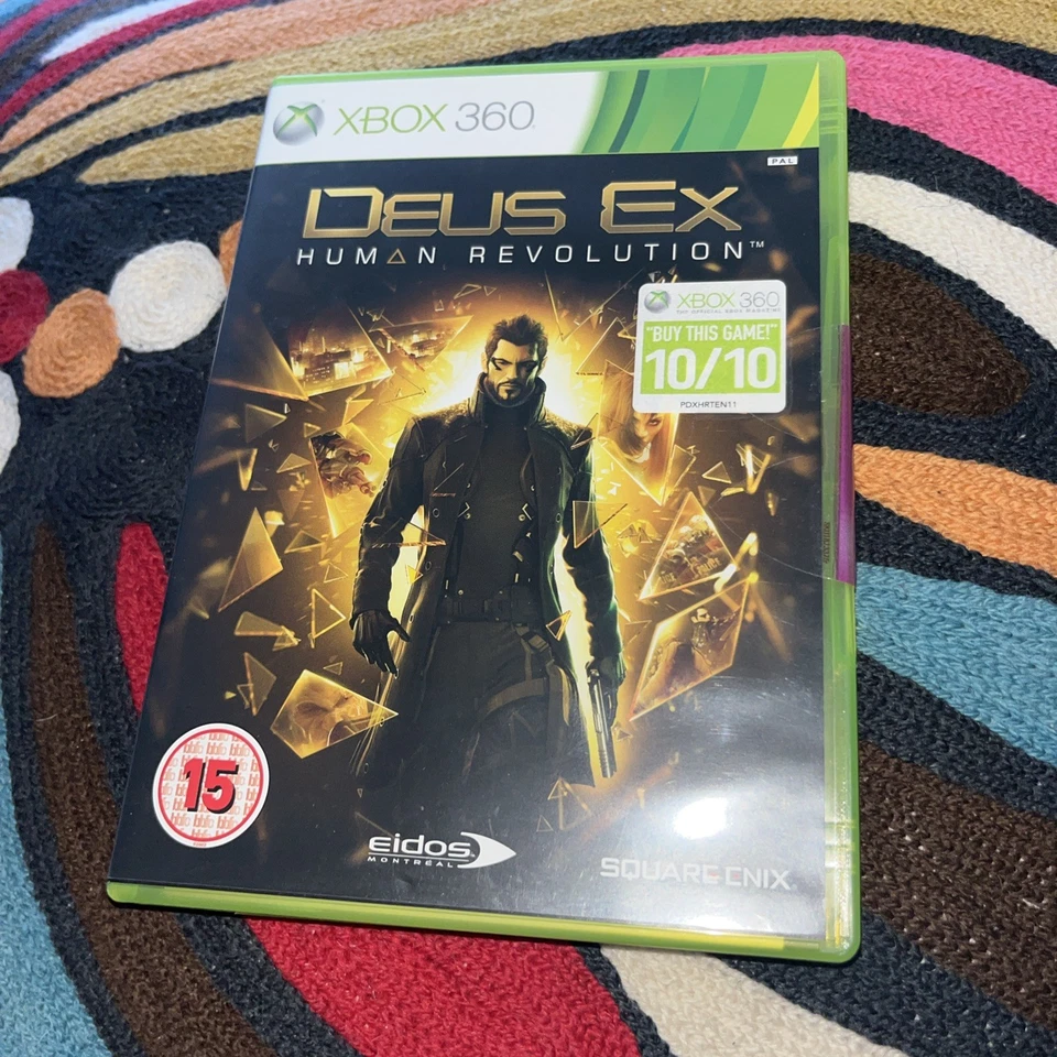 DEUS EX HUMAN REVOLUTION XBOX 360 BRAND NEW Sealed game sticker  - Image 1 of 4
