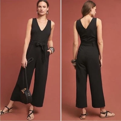 Anthropologie Cathy Structured Jumpsuit Black Size XS - Image 1 of 4