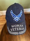 Embroidered Baseball Cap Military Woman Warrior  Love The USA