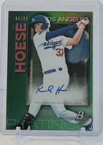 Kody Hoese 2020 Bowman Platinum Green Refractor Certified Auto Card #47/99 - Picture 1 of 2