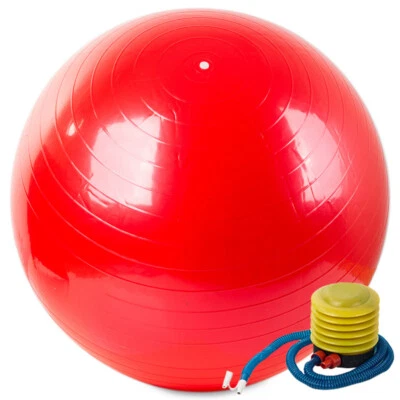 EMECO Gymnastikball 65 cm mit Pumpe Fitnessball Sitzball Sitzball Ball Sportball