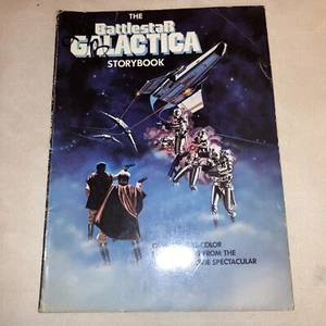 THE BATTLESTAR GALACTICA STORYBOOK - 1979 - SCHOLASTIC - SCI-FI - MUST SEE - Picture 1 of 10