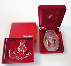 2 komplette 2000 Mint Box Ornamente Baccarat Noel & Waterford The Joys Of Winter - Bild 1 von 10